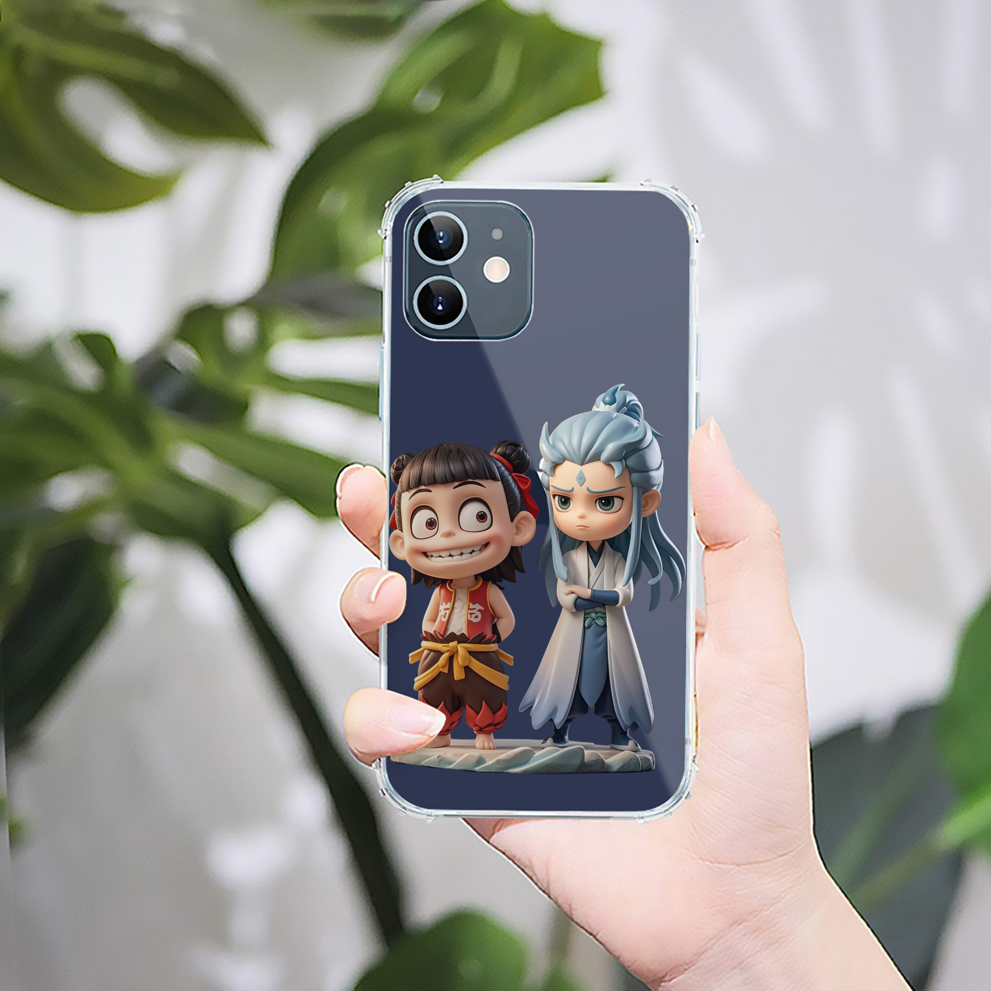 （画像用） Ne Zha 2 ナタ 魔童の大暴れ 【iPhone 12シリーズ対応】透明スマホケース（クリアソフトケース）